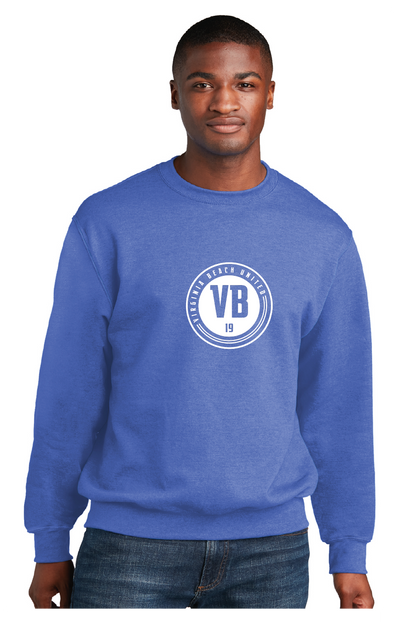 Core Fleece Crewneck Sweatshirt (Youth and Adult) / Heather Royal / VB United