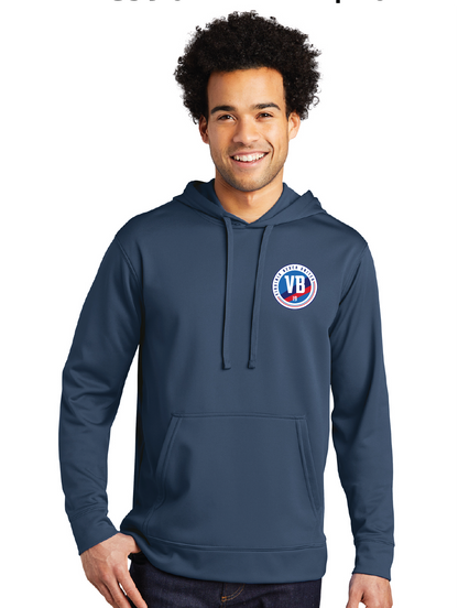 Performance Fleece Pullover Hooded Sweatshirt / Navy / VB United