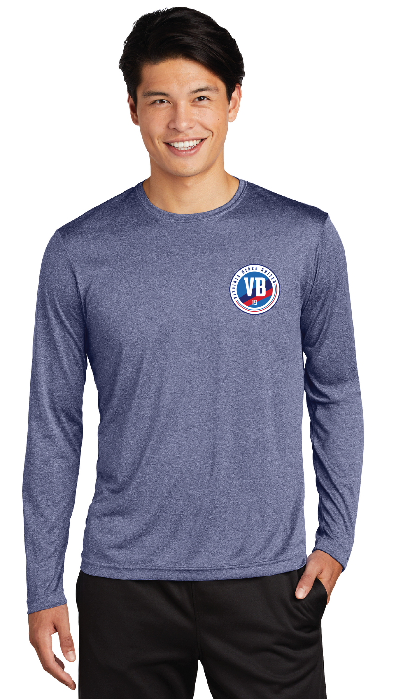 Long Sleeve Heather Contender Tee / Navy Heather / VB United