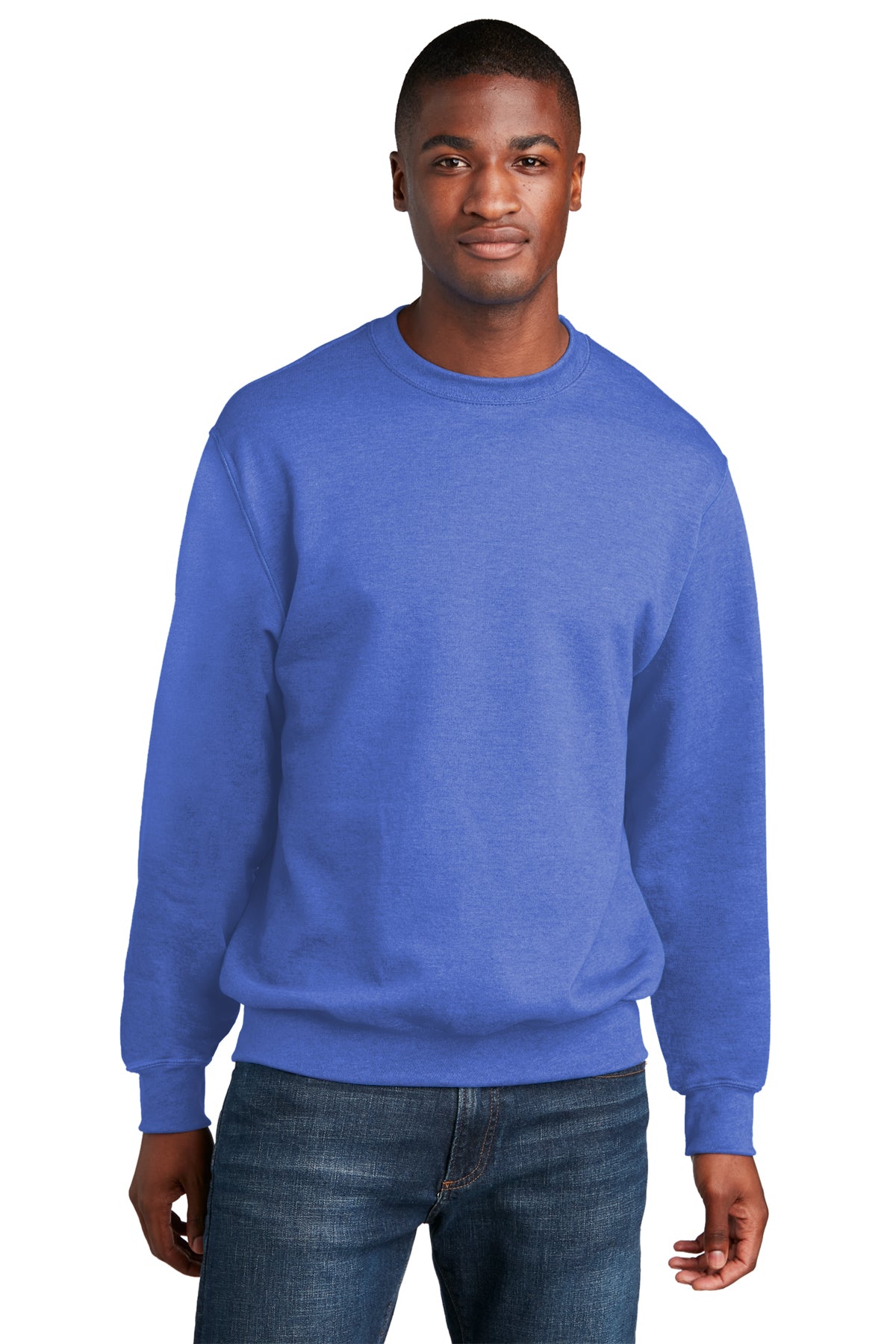 Core Fleece Crewneck Sweatshirt (Youth and Adult) / Heather Royal / VB United