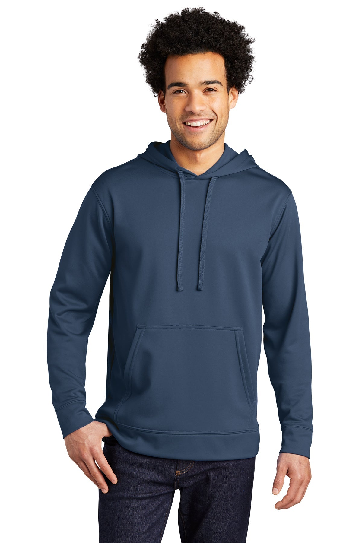 Performance Fleece Pullover Hooded Sweatshirt / Navy / VB United