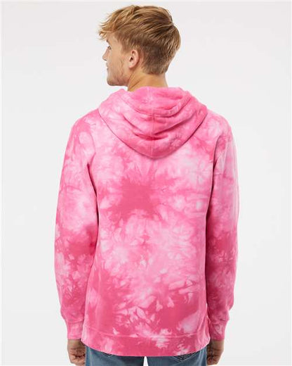 Midweight Tie-Dyed Hooded Sweatshirt / Tie Dye Pink / VB United