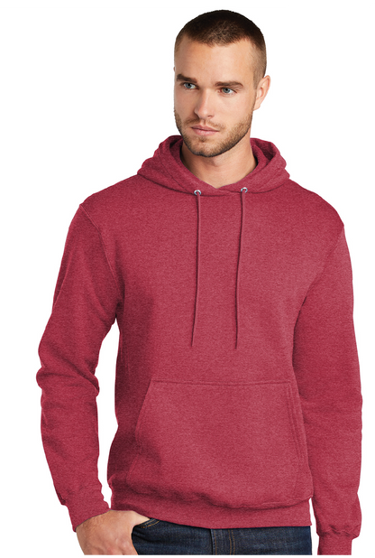 Core Fleece Pullover Hooded Sweatshirt (Youth and Adult) / Heather Red / VB United